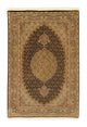 Täbriz - 50 Raj Teppich 102x151cm - Perserteppich - dunkelblau