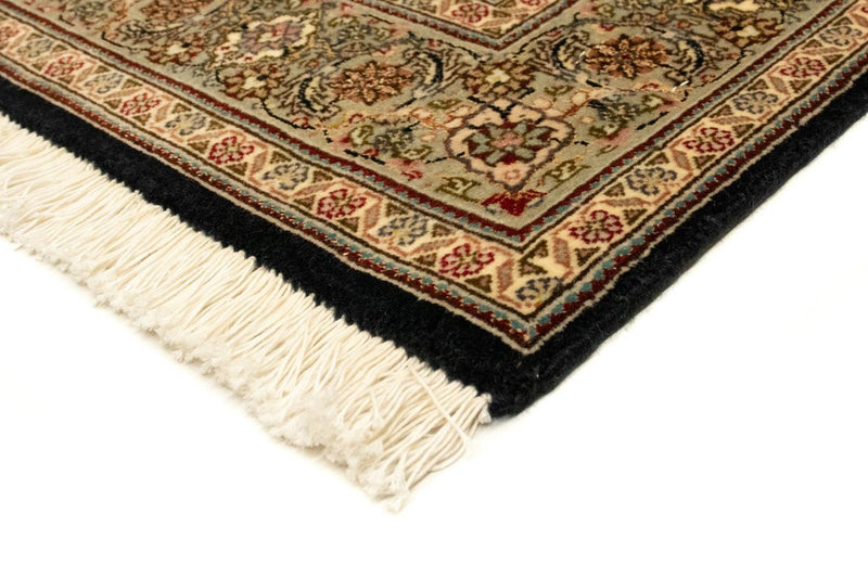 Täbriz - 50 Raj Teppich 100x159cm - Perserteppich - schwarz