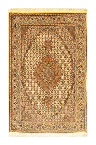 Täbriz - 50 Raj Teppich 100x154cm - Perserteppich - beige