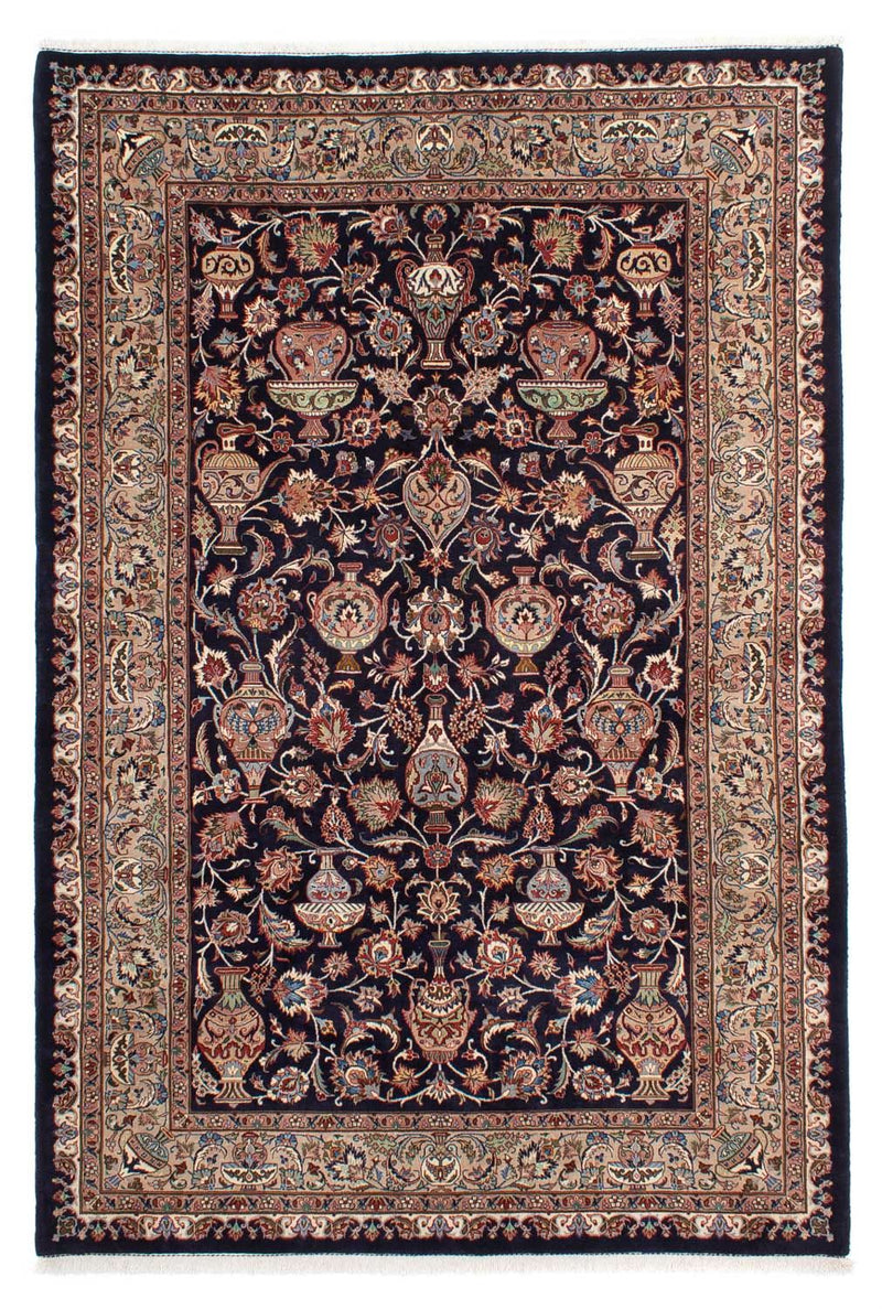 Kaschmar Teppich 200x298cm - Perserteppich - schwarz