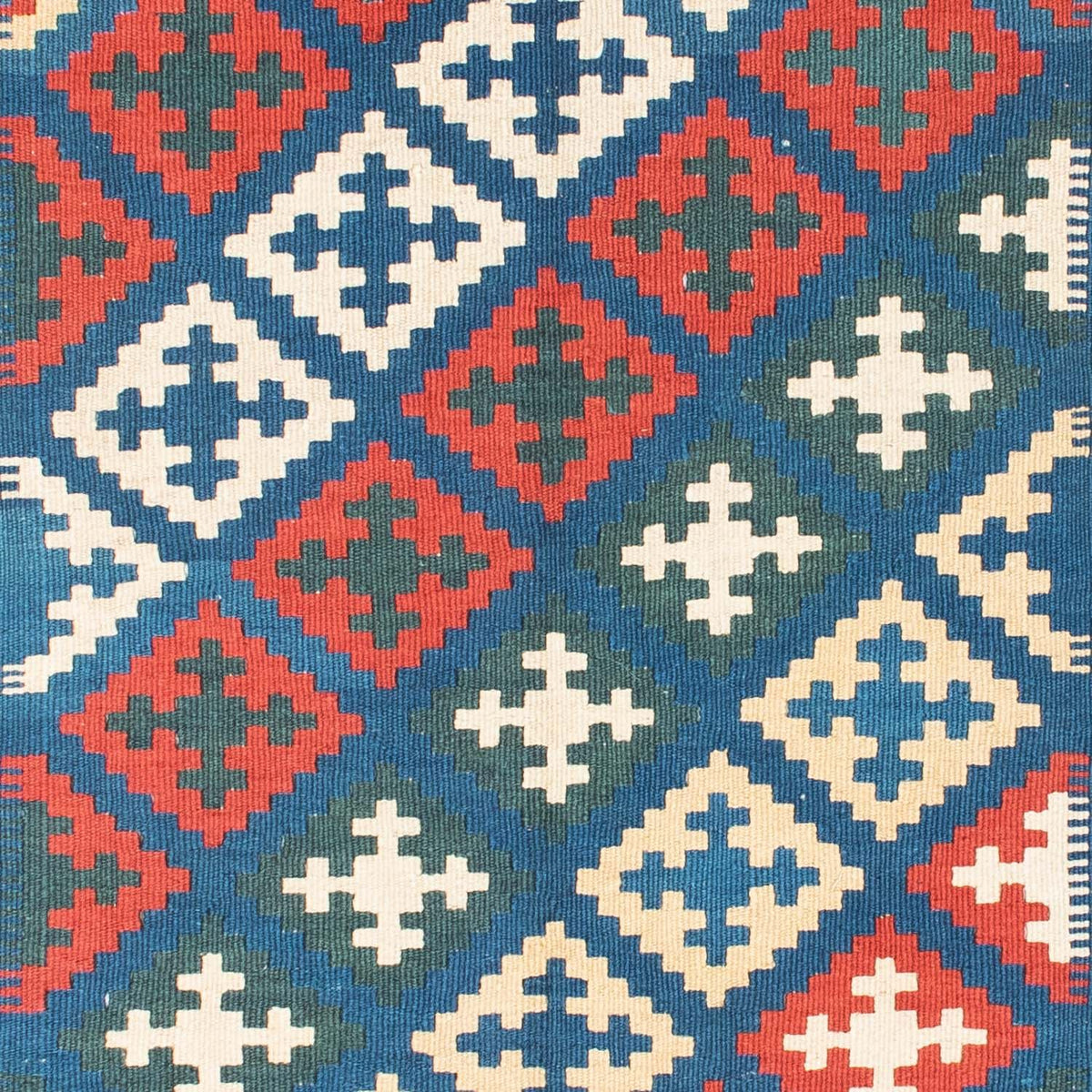 Kelim Fars Teppich 112x185cm - blau