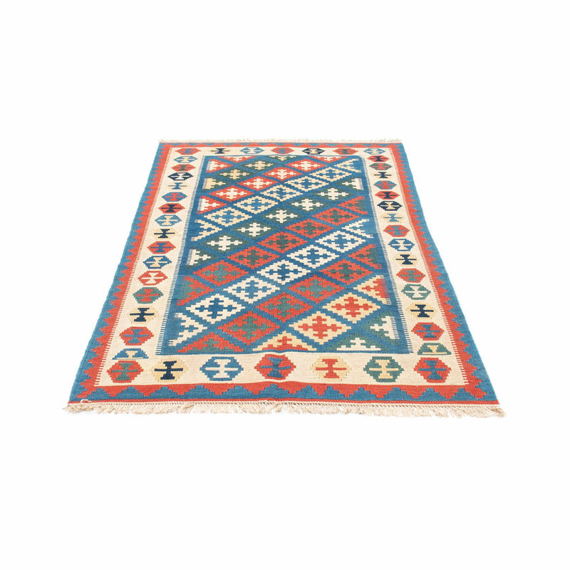 Kelim Fars Teppich 112x185cm - blau