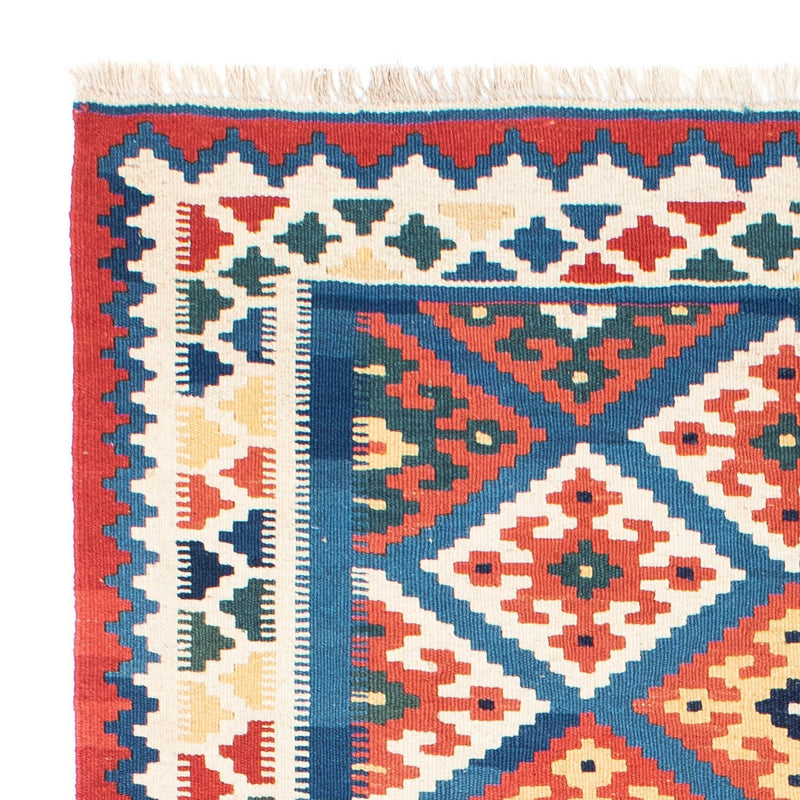 Kelim Fars Teppich 122x182cm - blau