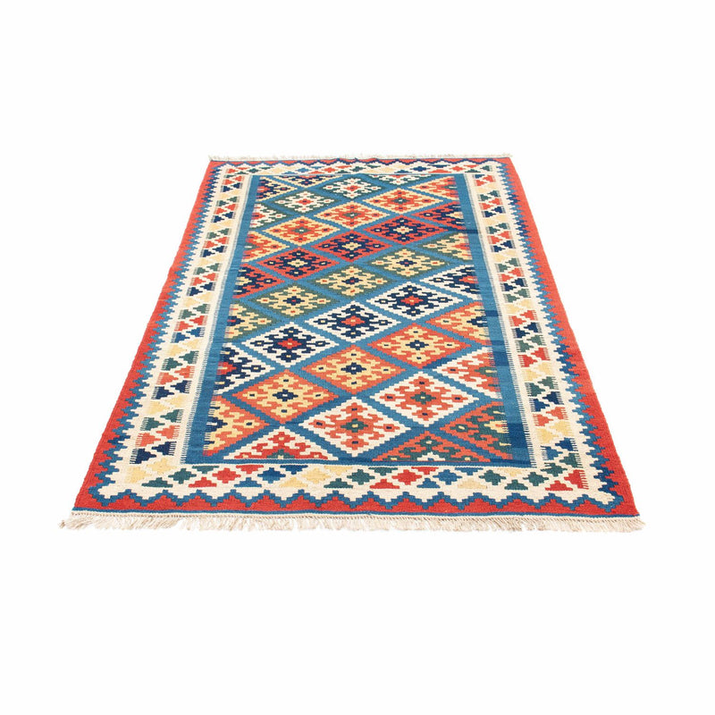 Kelim Fars Teppich 122x182cm - blau