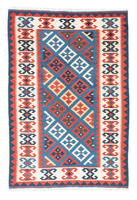 Kelim Fars Teppich 122x188cm - blau – product image