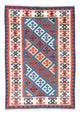 Kelim Fars Teppich 122x188cm - blau