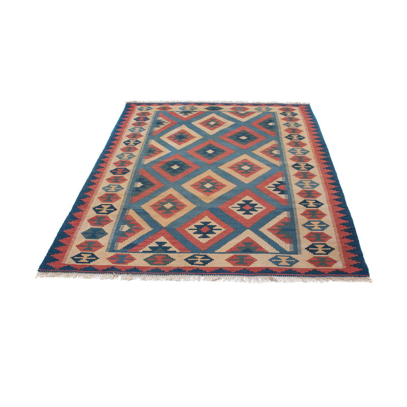 Kelim Fars Teppich 125x172cm - blau