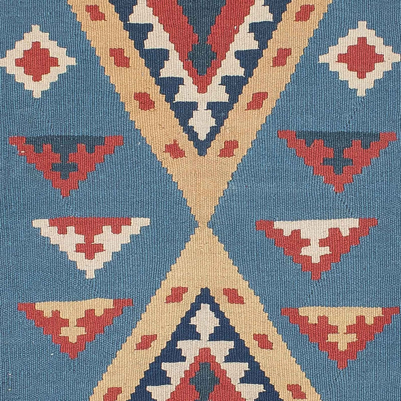 Kelim Teppich - Oriental 121 x 183 cm - blau