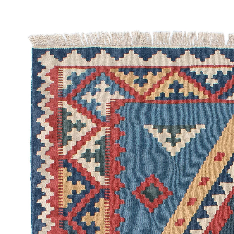 Kelim Teppich - Oriental 121 x 183 cm - blau