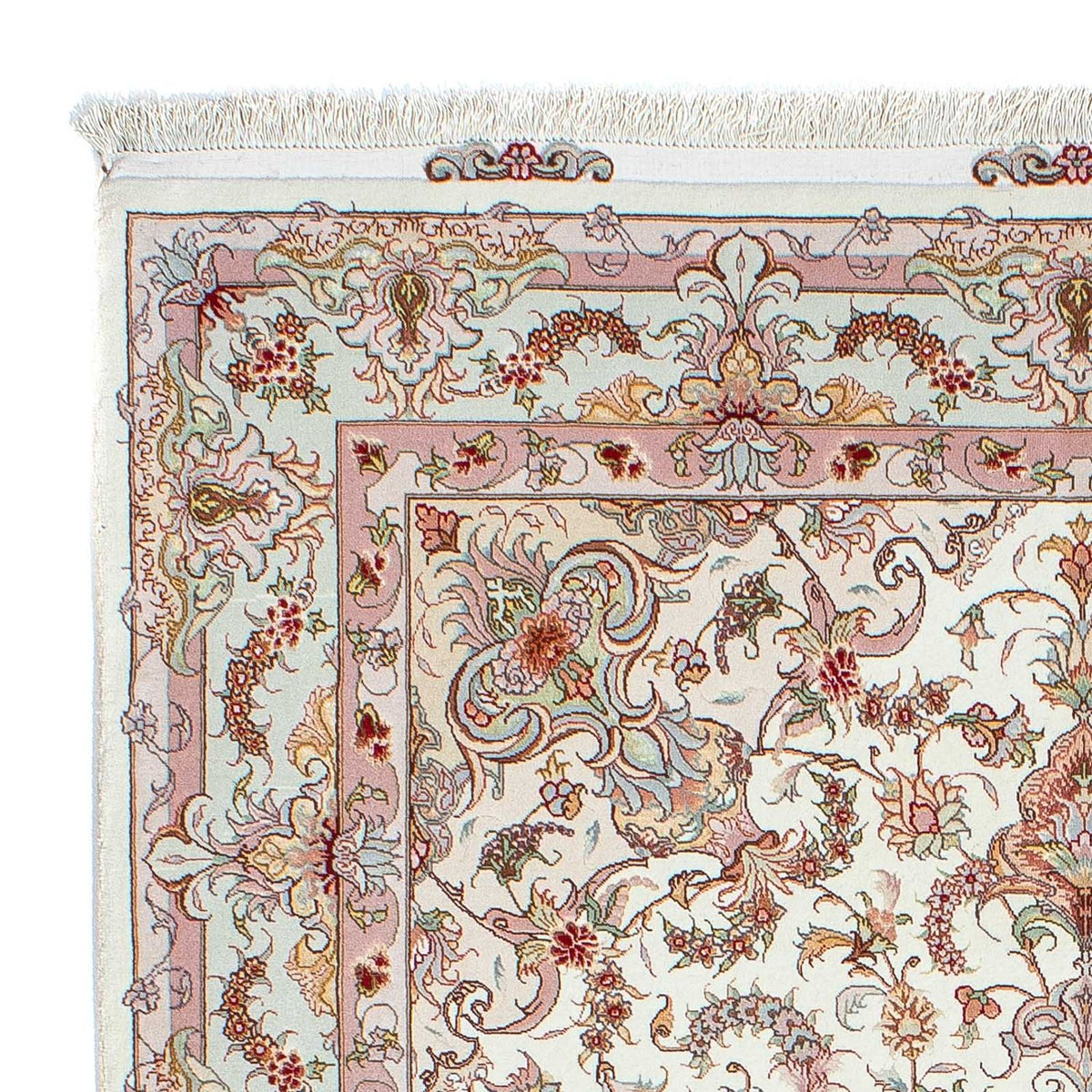Täbriz - 50 Raj Teppich 150x212cm - Perserteppich - beige