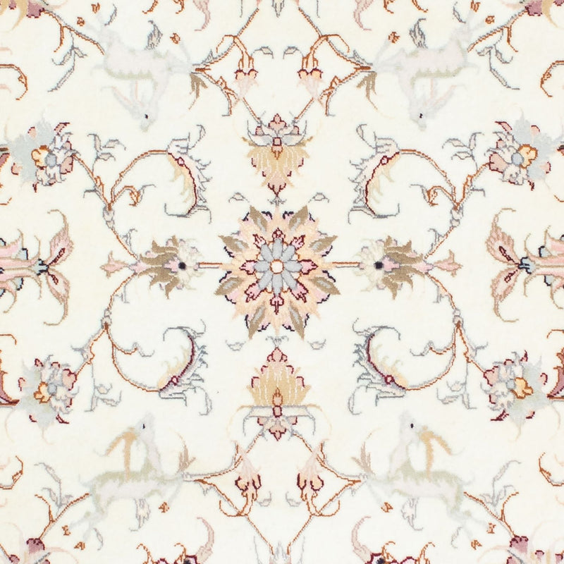 Täbriz - 50 Raj Teppich 100x202cm - Perserteppich - beige