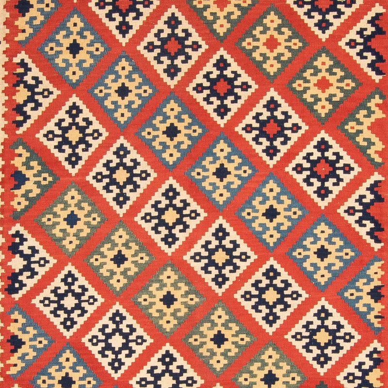 Kelim Fars Teppich 302x404cm - rot