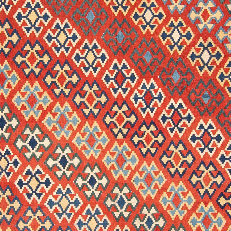 Kelim Fars Teppich 293x400cm - dunkelrot