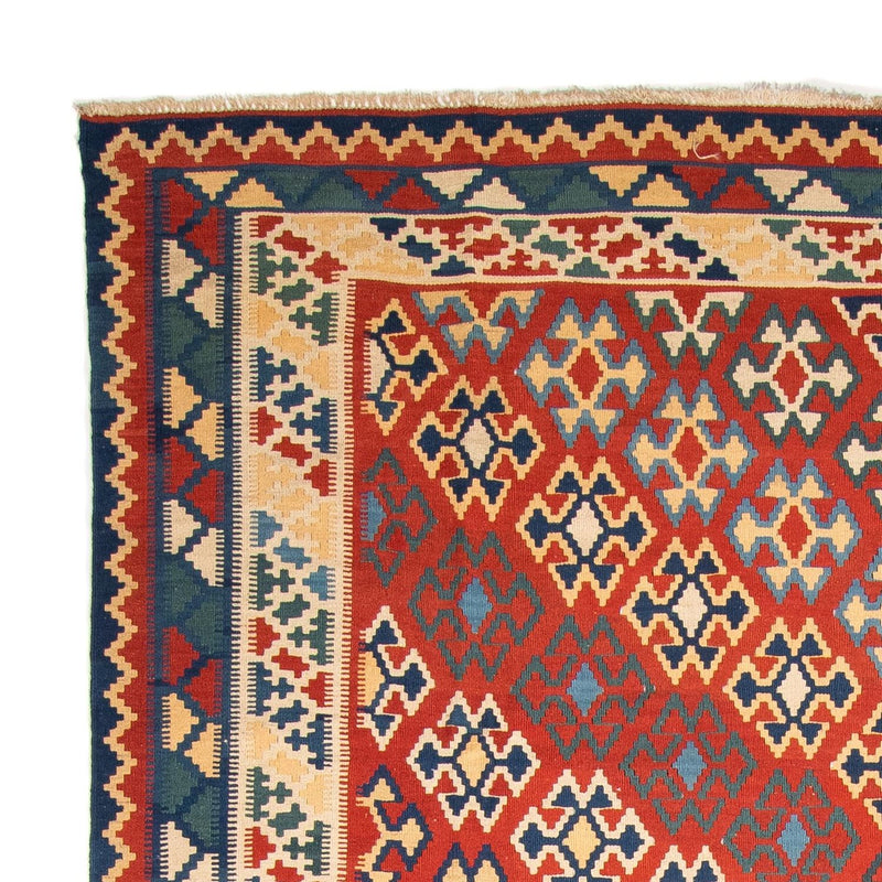 Kelim Fars Teppich 293x400cm - dunkelrot