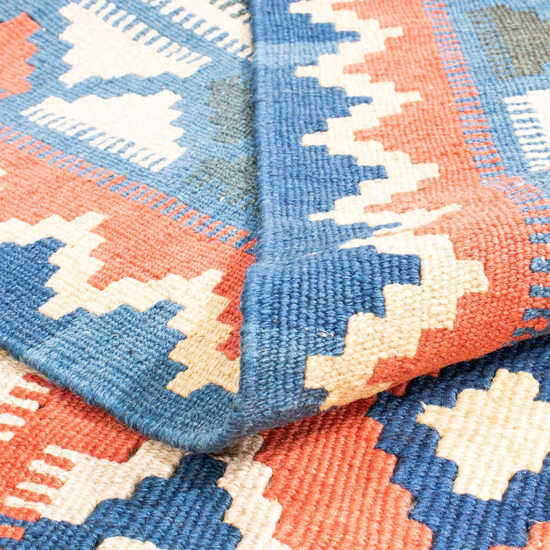 Kelim Fars Teppich 293x400cm - dunkelrot