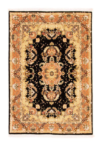 Täbriz - 50 Raj Teppich 100x147cm - Perserteppich - schwarz – product image