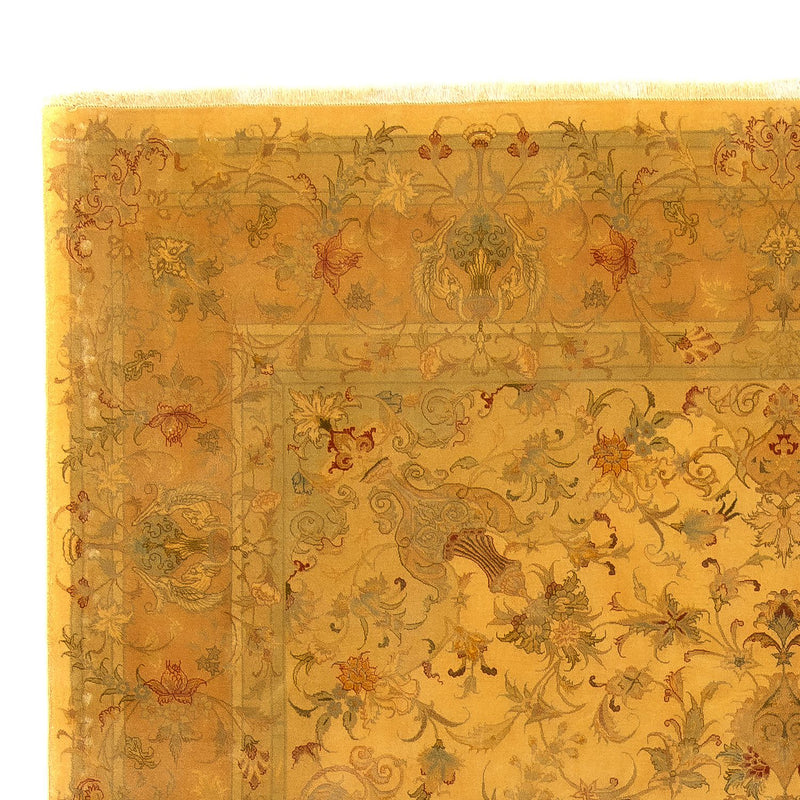 Täbriz Teppich 252x347cm - Perserteppich - gold