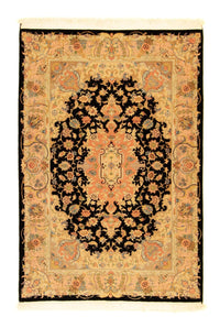 Täbriz - 50 Raj Teppich 103x151cm - Perserteppich - schwarz – product image