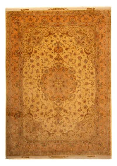 Täbriz - 50 Raj Teppich 258x346cm - Perserteppich - gold