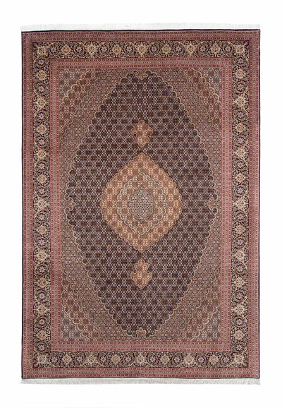 Täbriz Teppich 202x293cm - Perserteppich - dunkelblau