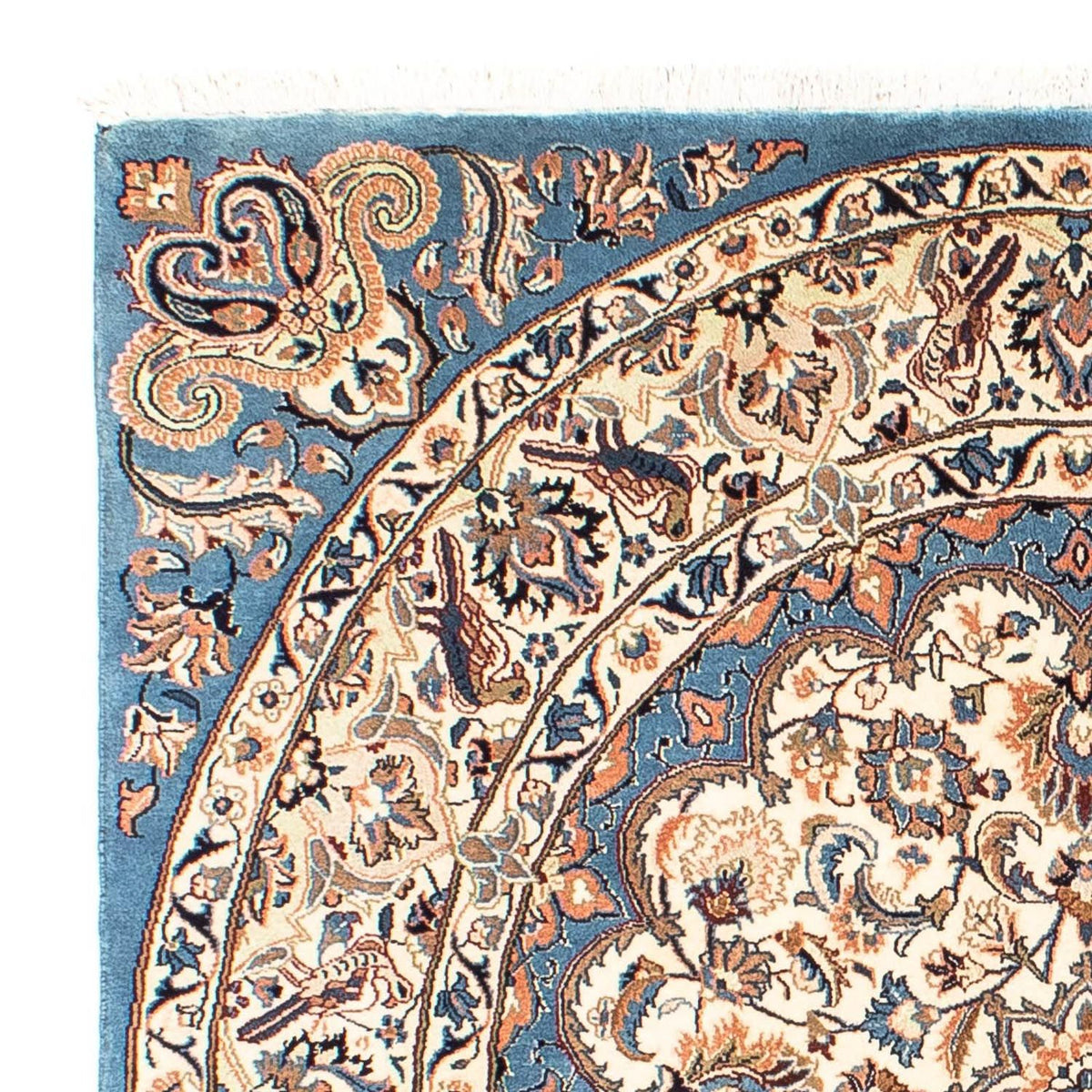 Maschad Teppich 148x153cm - Perserteppich - dunkelblau