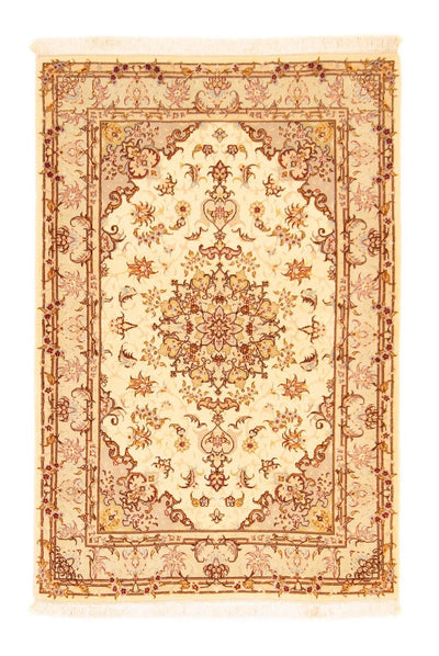 Täbriz - 50 Raj Teppich 101x152cm - Perserteppich - beige