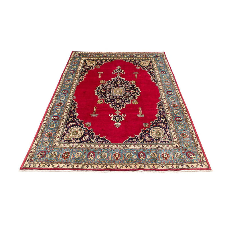 Täbriz - 40 Raj Teppich 268x368cm - Perserteppich - rot