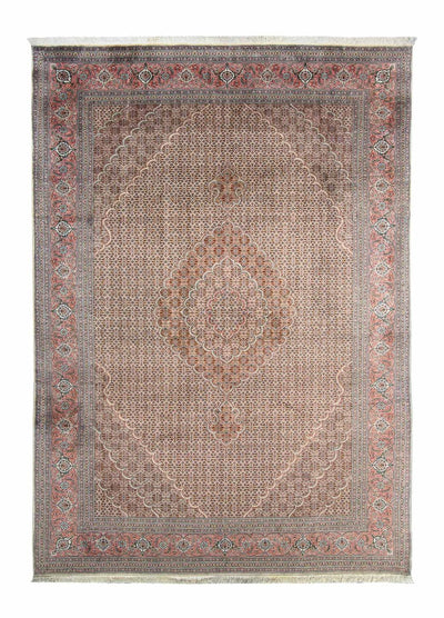 Täbriz Teppich 202x293cm - Perserteppich - hellbraun