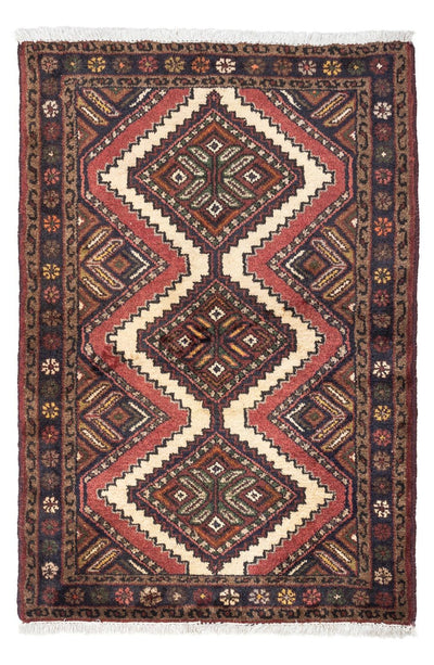 Hamadan Teppich 76x112cm - Perserteppich - rot