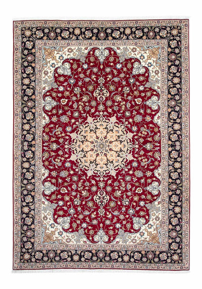 Täbriz - 50 Raj Teppich 205x305cm - Perserteppich - dunkelrot