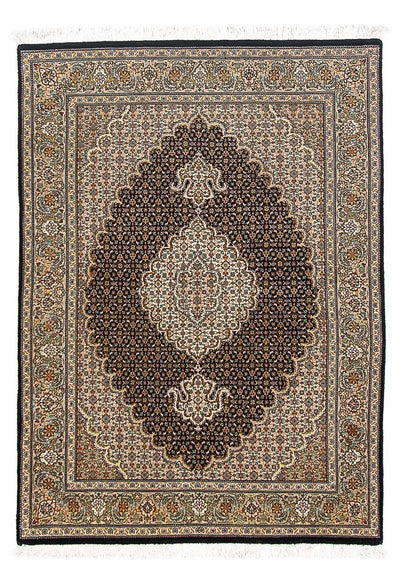 Täbriz - 50 Raj Teppich 100x148cm - Perserteppich - dunkelblau