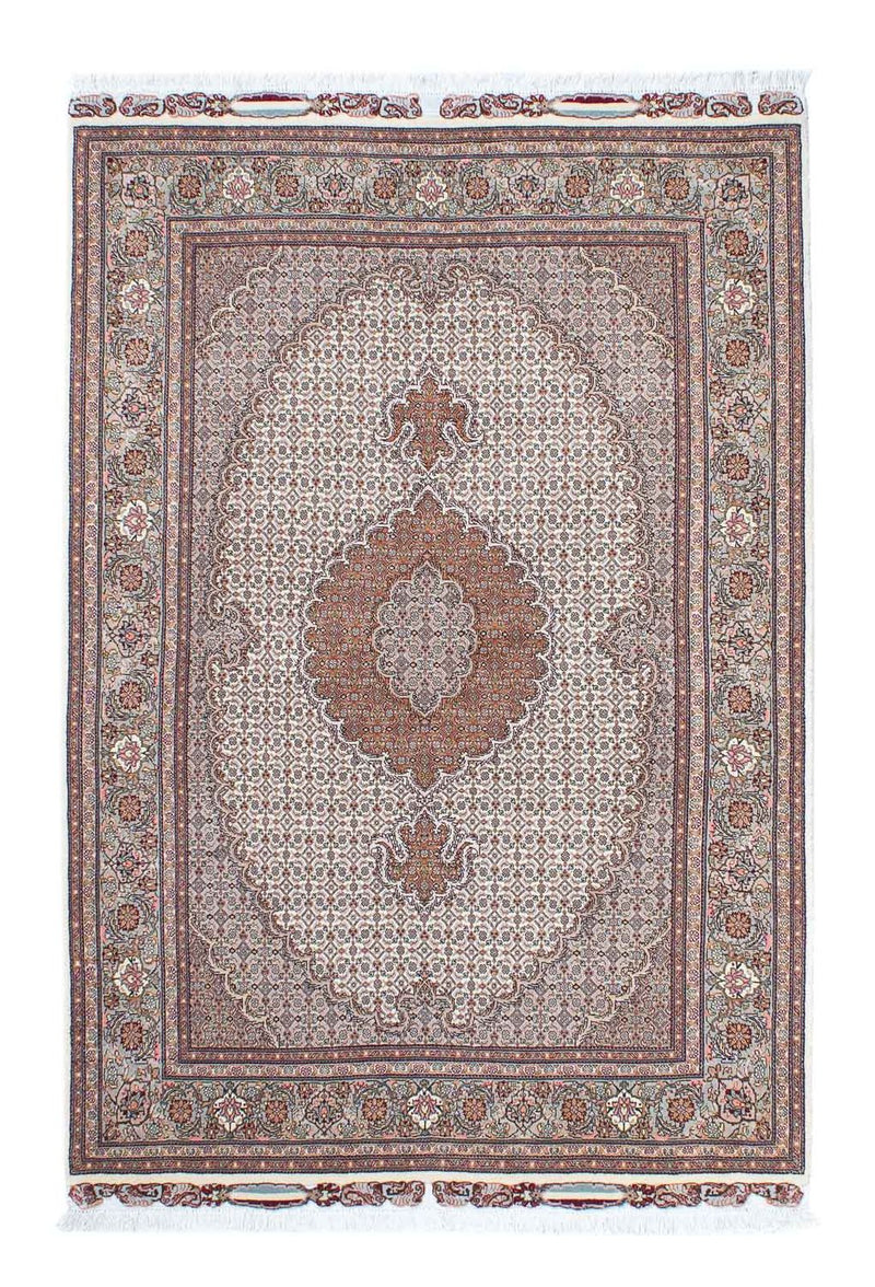 Täbriz Teppich 123x184cm - Perserteppich - beige