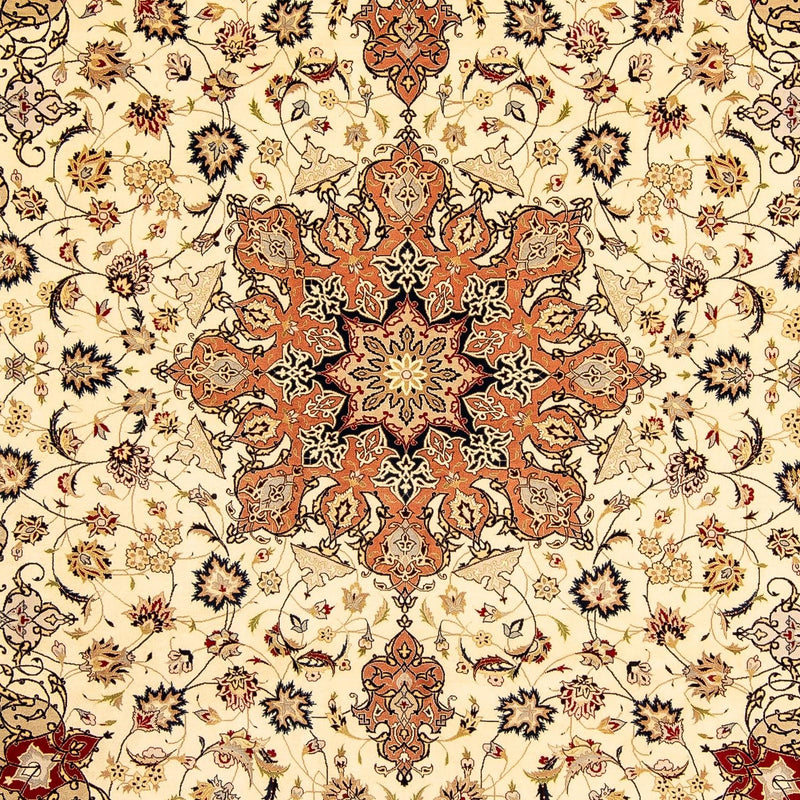 Täbriz - 50 Raj Teppich 253x345cm - Perserteppich - beige
