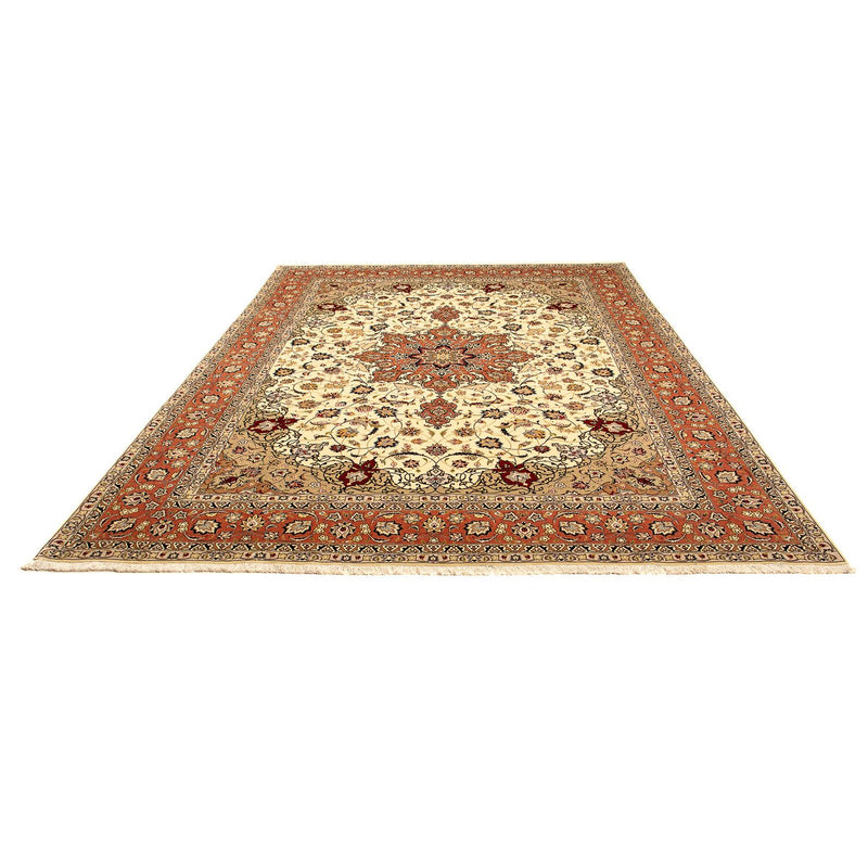 Täbriz - 50 Raj Teppich 253x345cm - Perserteppich - beige