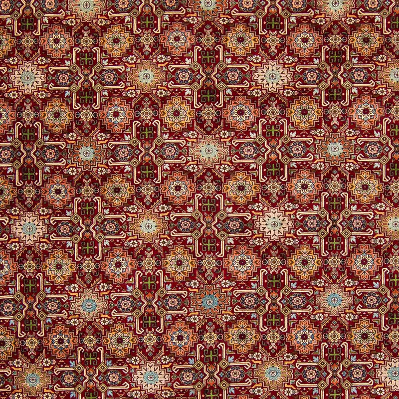 Täbriz - 50 Raj Teppich 300x404cm - Perserteppich - dunkelrot