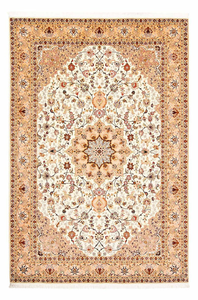 Täbriz - 50 Raj Teppich 198x292cm - Perserteppich - beige