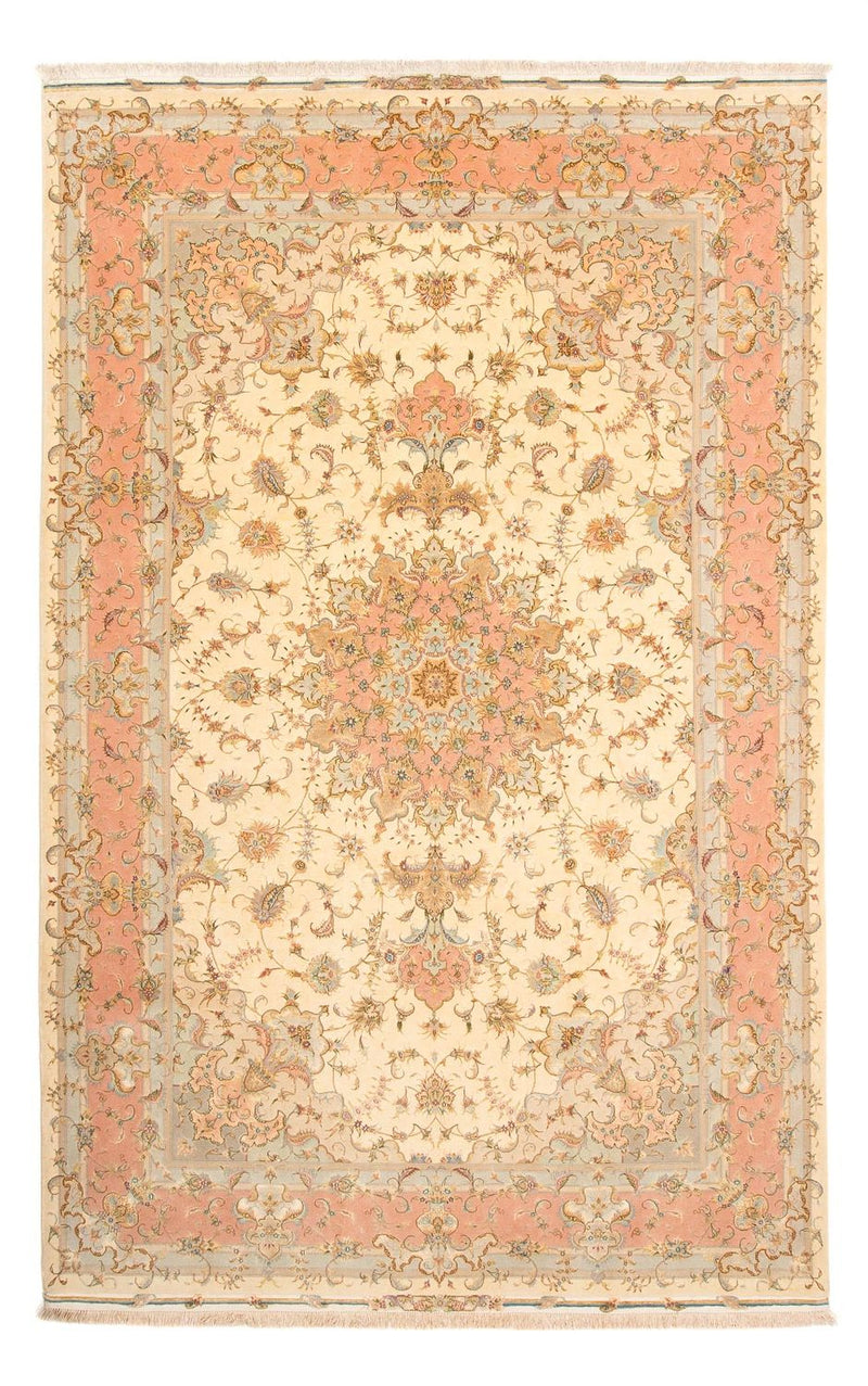 Täbriz - 50 Raj Teppich 202x306cm - Perserteppich - beige