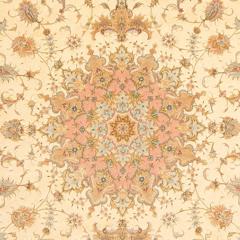 Täbriz - 50 Raj Teppich 202x306cm - Perserteppich - beige