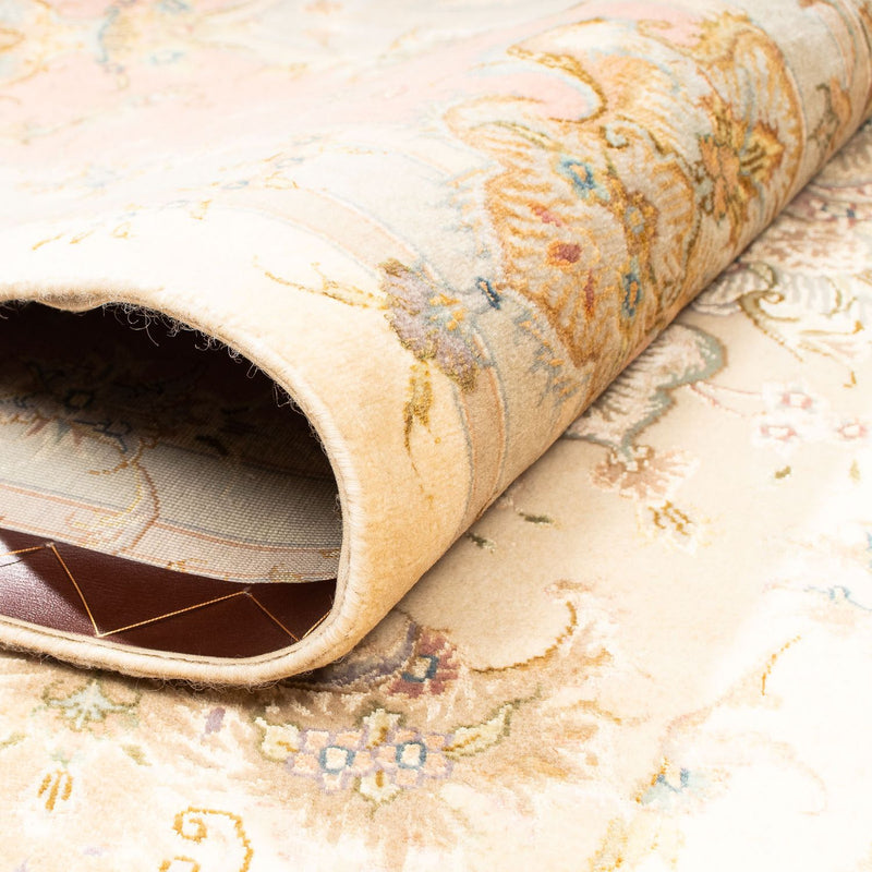 Täbriz - 50 Raj Teppich 202x306cm - Perserteppich - beige