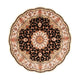 Täbriz - 50 Raj Teppich 208x208cm - Perserteppich - dunkelblau