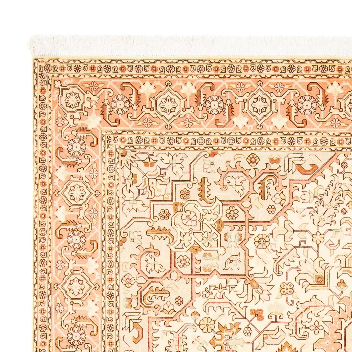 Täbriz - 50 Raj Teppich 200x289cm - Perserteppich - beige