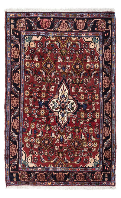 Qaraja Teppich 83x130cm - Perserteppich - dunkelrot