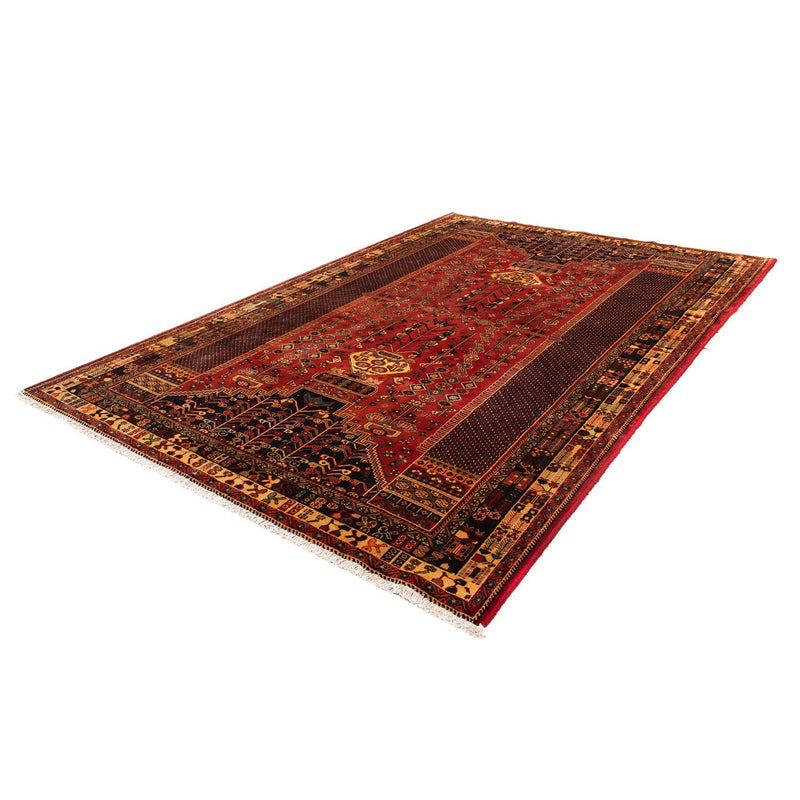 Shiraz Teppich 196x291cm - Perserteppich - dunkelrot