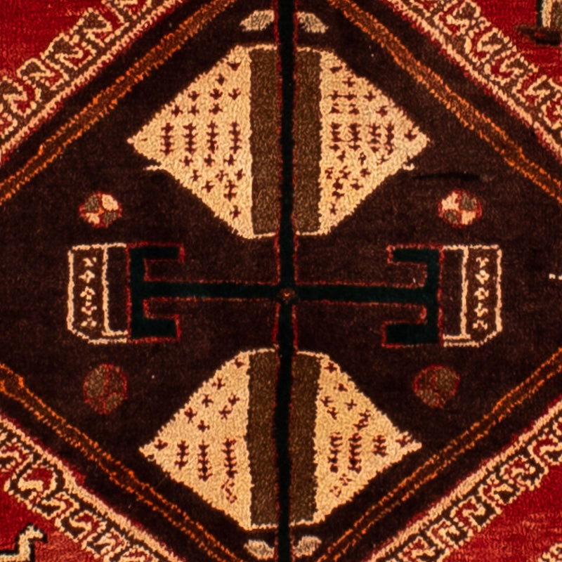 Ghashghai Teppich 206x304cm - Perserteppich - dunkelrot