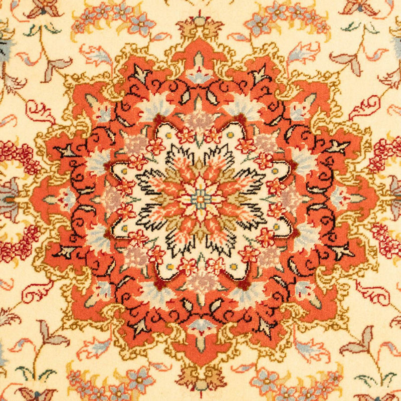 Täbriz - 50 Raj Teppich 100x152cm - Perserteppich - beige