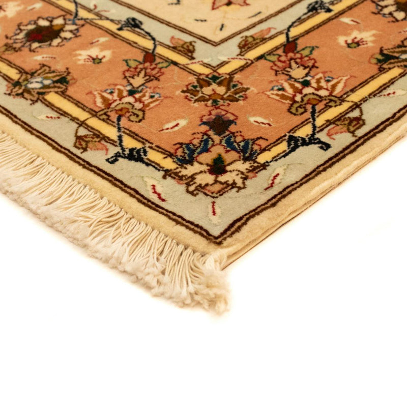 Täbriz - 50 Raj Teppich 100x150cm - Perserteppich - beige