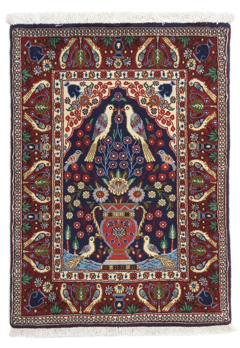 Sarough Teppich 60x84cm - Perserteppich - dunkelblau