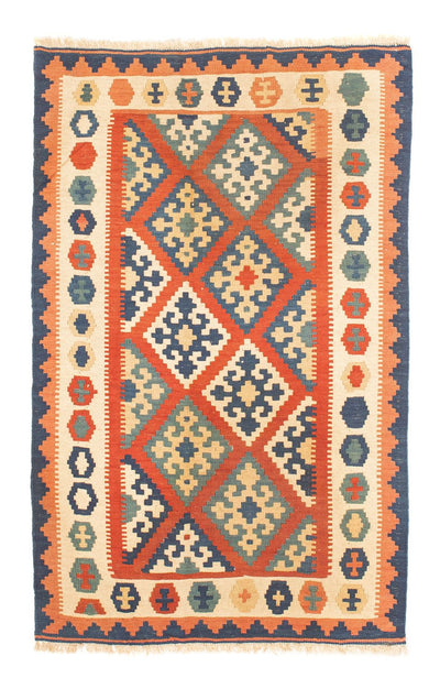 Kelim Fars Teppich 97x150cm - rot