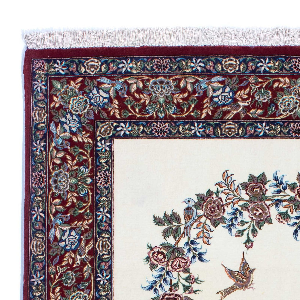 Ghom Teppich 135x202cm - Perserteppich - beige