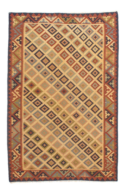 Kelim Fars Teppich 136x205cm - mehrfarbig